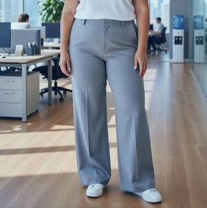 212 Collection Wide Leg Gray Women's Pants